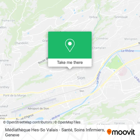 Médiathèque Hes-So Valais - Santé, Soins Infirmiers map