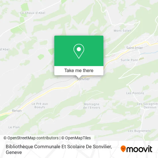 Bibliothèque Communale Et Scolaire De Sonvilier map