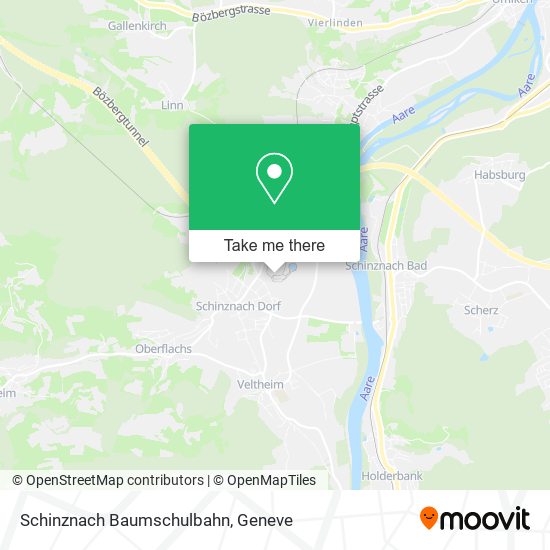 Schinznach Baumschulbahn map