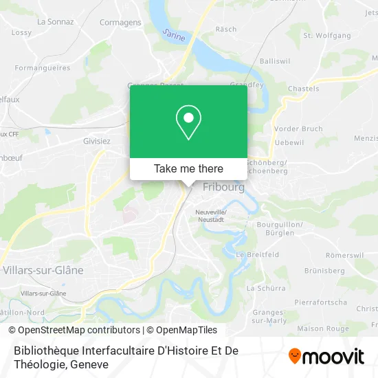 Bibliothèque Interfacultaire D'Histoire Et De Théologie map