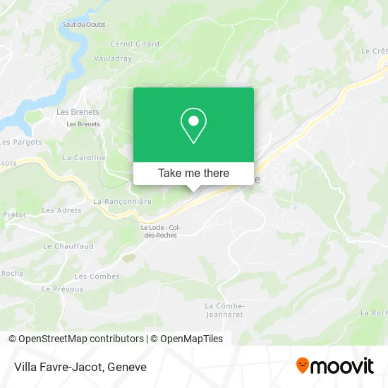 Villa Favre-Jacot map