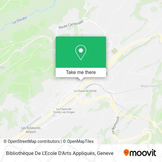 Bibliothèque De L'Ecole D'Arts Appliqués map