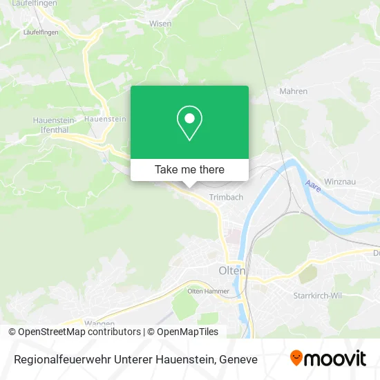 Regionalfeuerwehr Unterer Hauenstein map