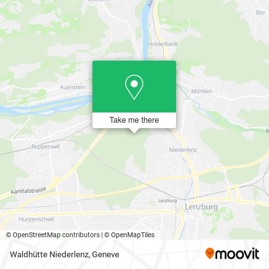 Waldhütte Niederlenz map