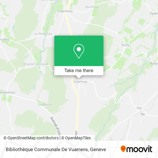 Bibliothèque Communale De Vuarrens map