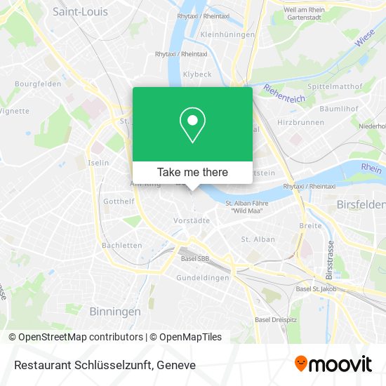 Restaurant Schlüsselzunft map