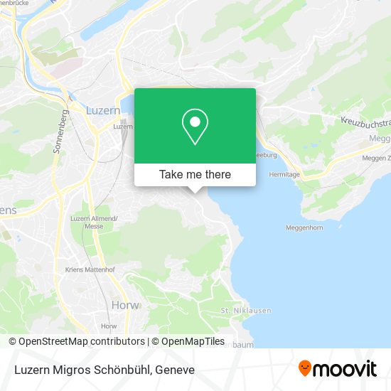 Luzern Migros Schönbühl map