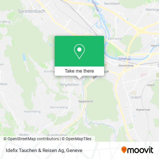 Idefix Tauchen & Reisen Ag map