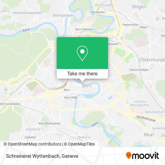 Schreinerei Wyttenbach map
