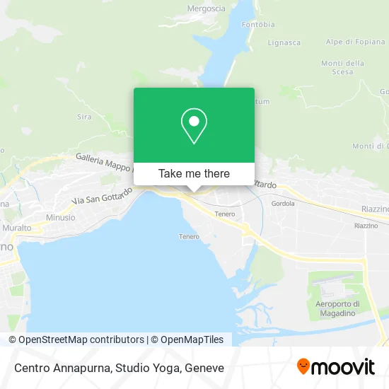 Centro Annapurna, Studio Yoga map