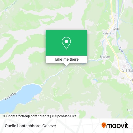 Quelle Löntschbord map