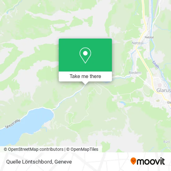 Quelle Löntschbord map