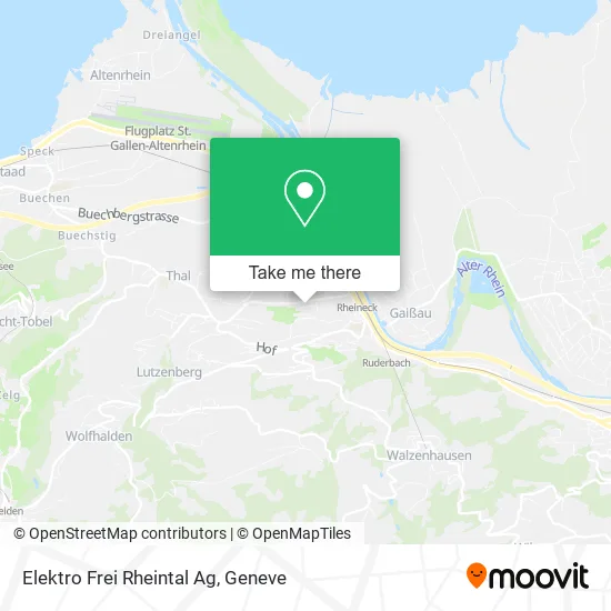 Elektro Frei Rheintal Ag map