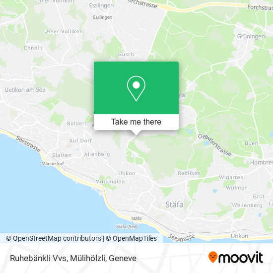Ruhebänkli Vvs, Mülihölzli map