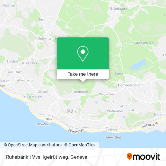 Ruhebänkli Vvs, Igelrütiweg map