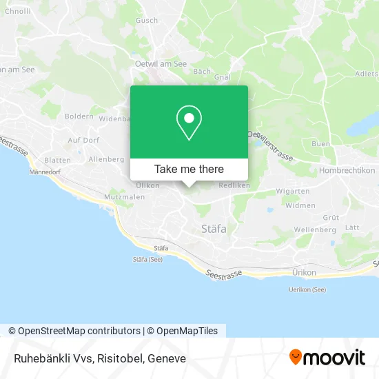 Ruhebänkli Vvs, Risitobel map