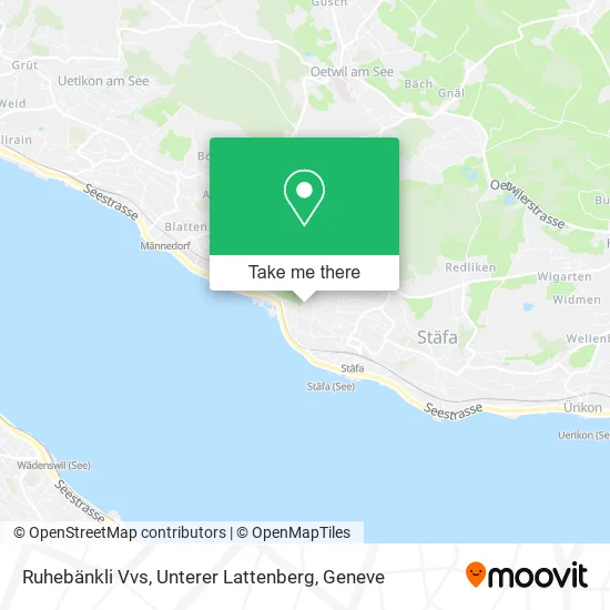 Ruhebänkli Vvs, Unterer Lattenberg map