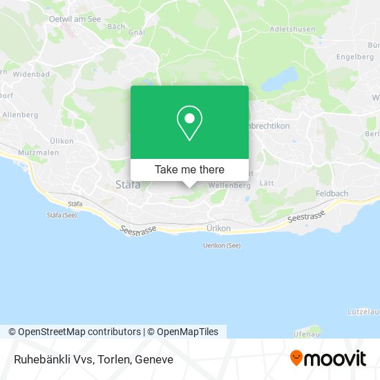Ruhebänkli Vvs, Torlen map