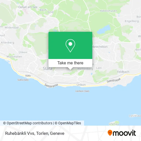Ruhebänkli Vvs, Torlen map
