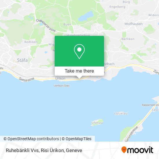 Ruhebänkli Vvs, Risi Ürikon map