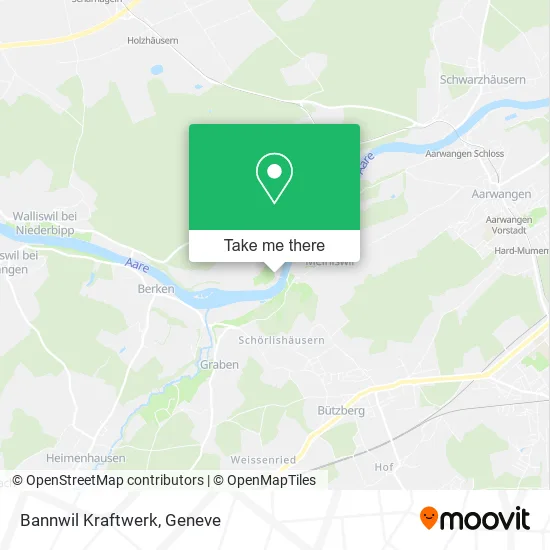 Bannwil Kraftwerk map