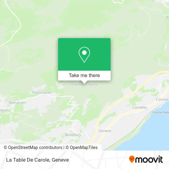 La Table De Carole map