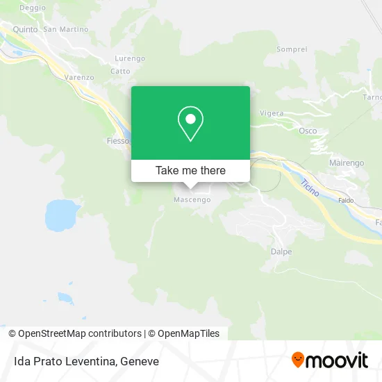 Ida Prato Leventina map
