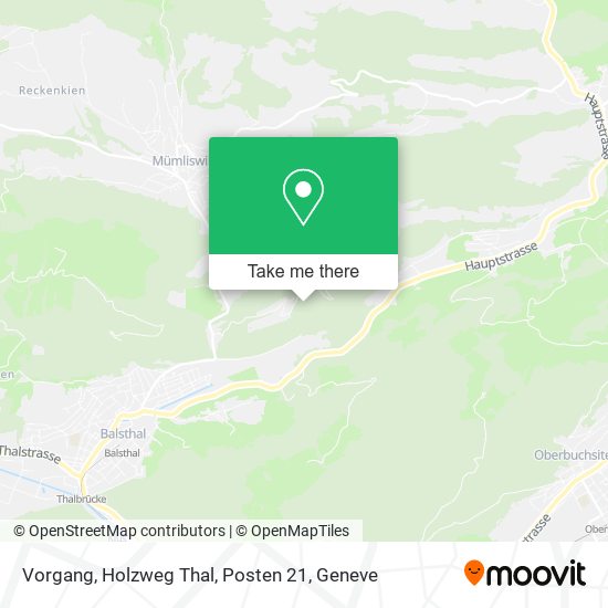 Vorgang, Holzweg Thal, Posten 21 map