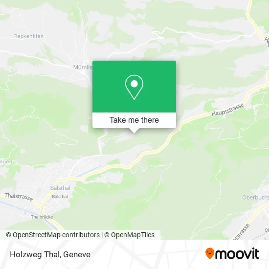 Holzweg Thal map
