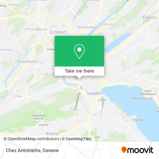 Chez Antoinette map
