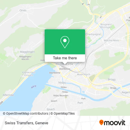 Swiss Transfers map