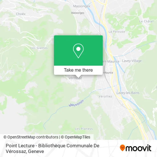 Point Lecture - Bibliothèque Communale De Vérossaz map