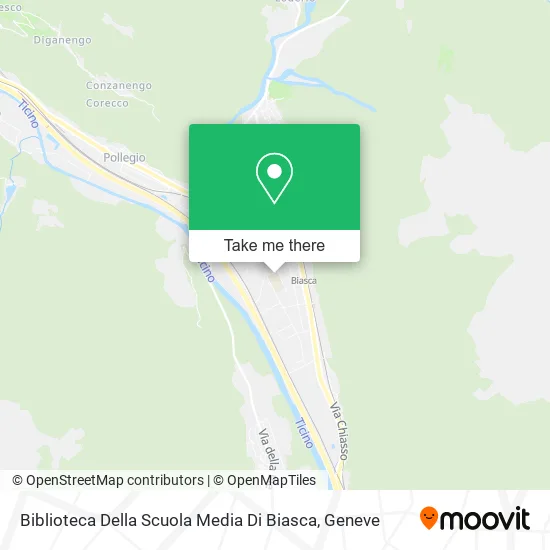 Biblioteca Della Scuola Media Di Biasca map