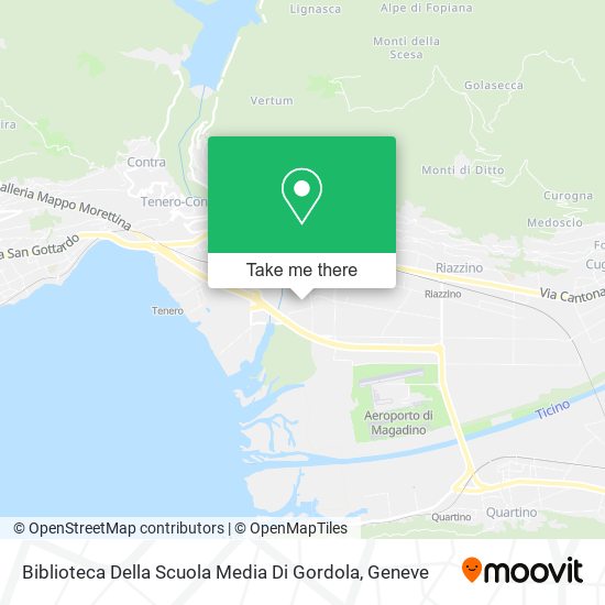 Biblioteca Della Scuola Media Di Gordola map