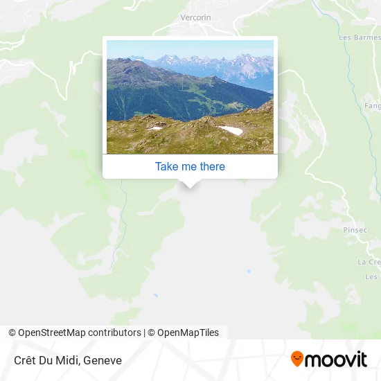 Crêt Du Midi map