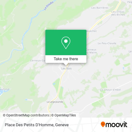 Place Des Petits D'Homme map