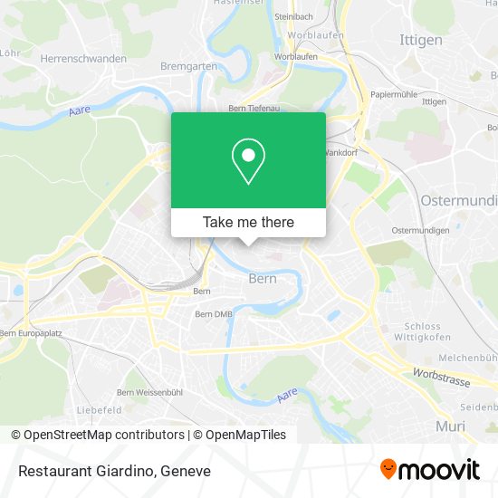 Restaurant Giardino map