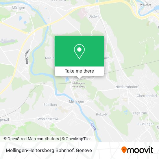 Mellingen-Heitersberg Bahnhof map
