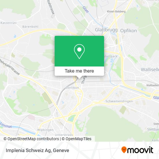 Implenia Schweiz Ag map