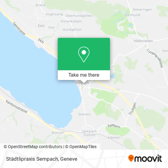 Städtlipraxis Sempach map