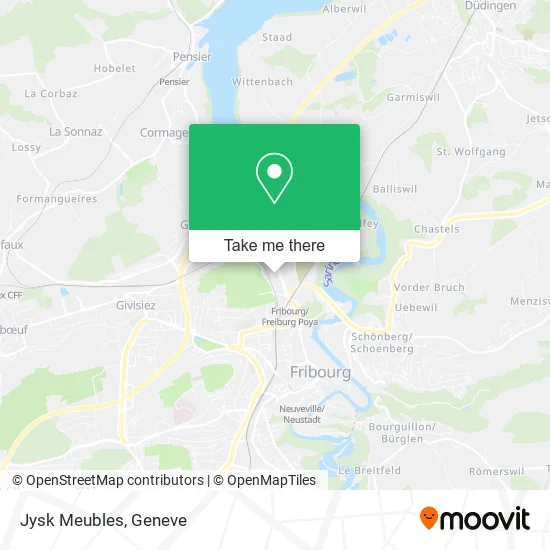 Jysk Meubles map