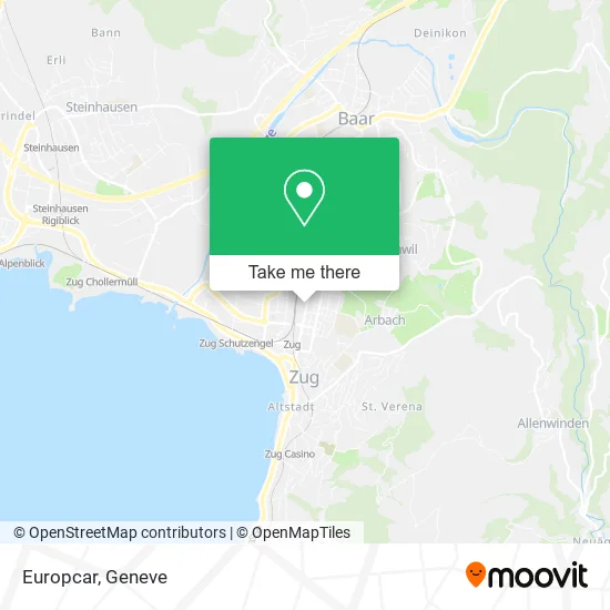 Europcar map