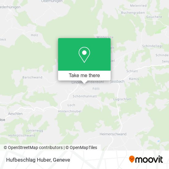 Hufbeschlag Huber map