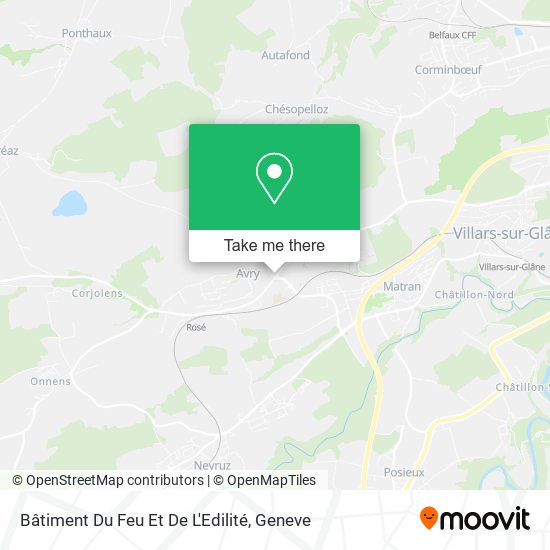 Bâtiment Du Feu Et De L'Edilité map