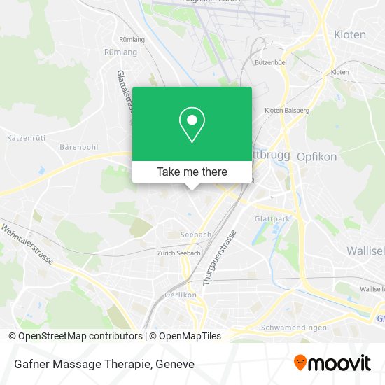 Gafner Massage Therapie map