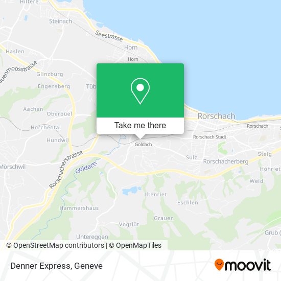 Denner Express map