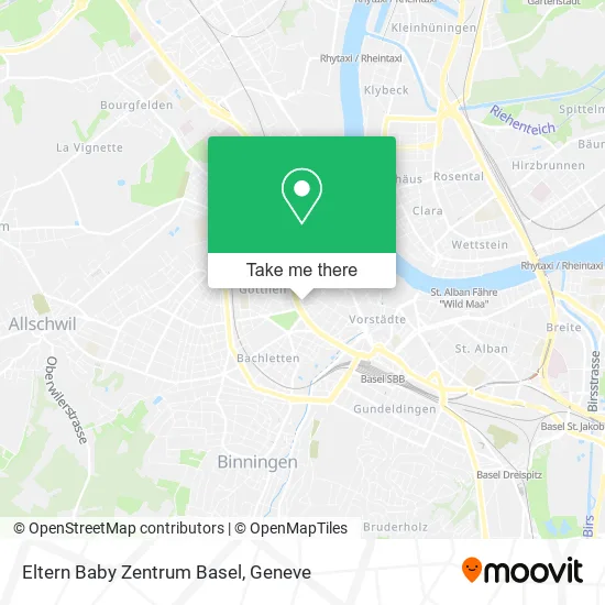 Eltern Baby Zentrum Basel map