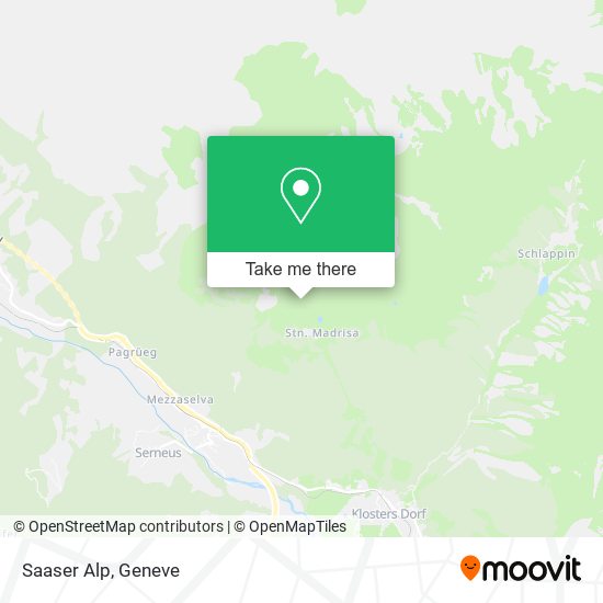 Saaser Alp map