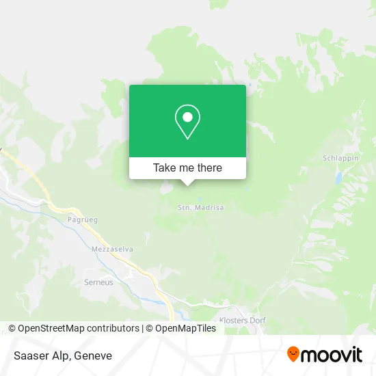 Saaser Alp map