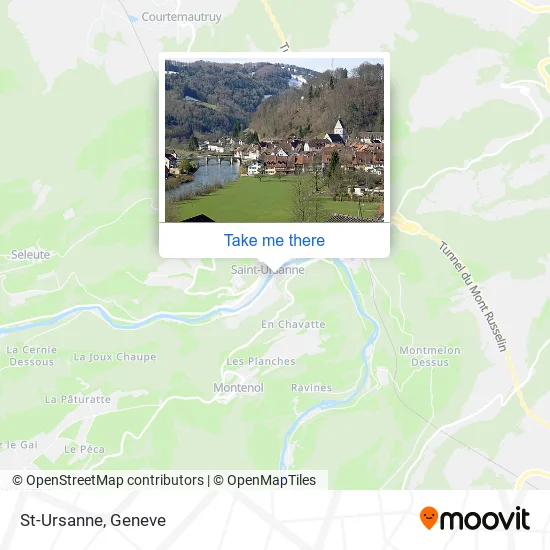 St-Ursanne map